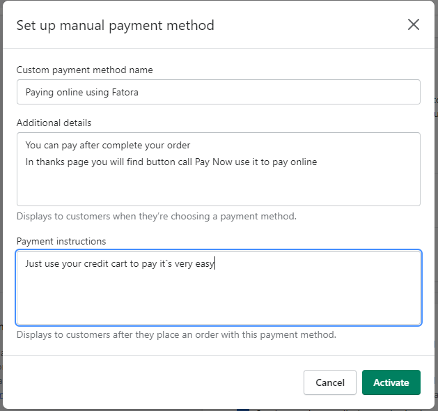payment